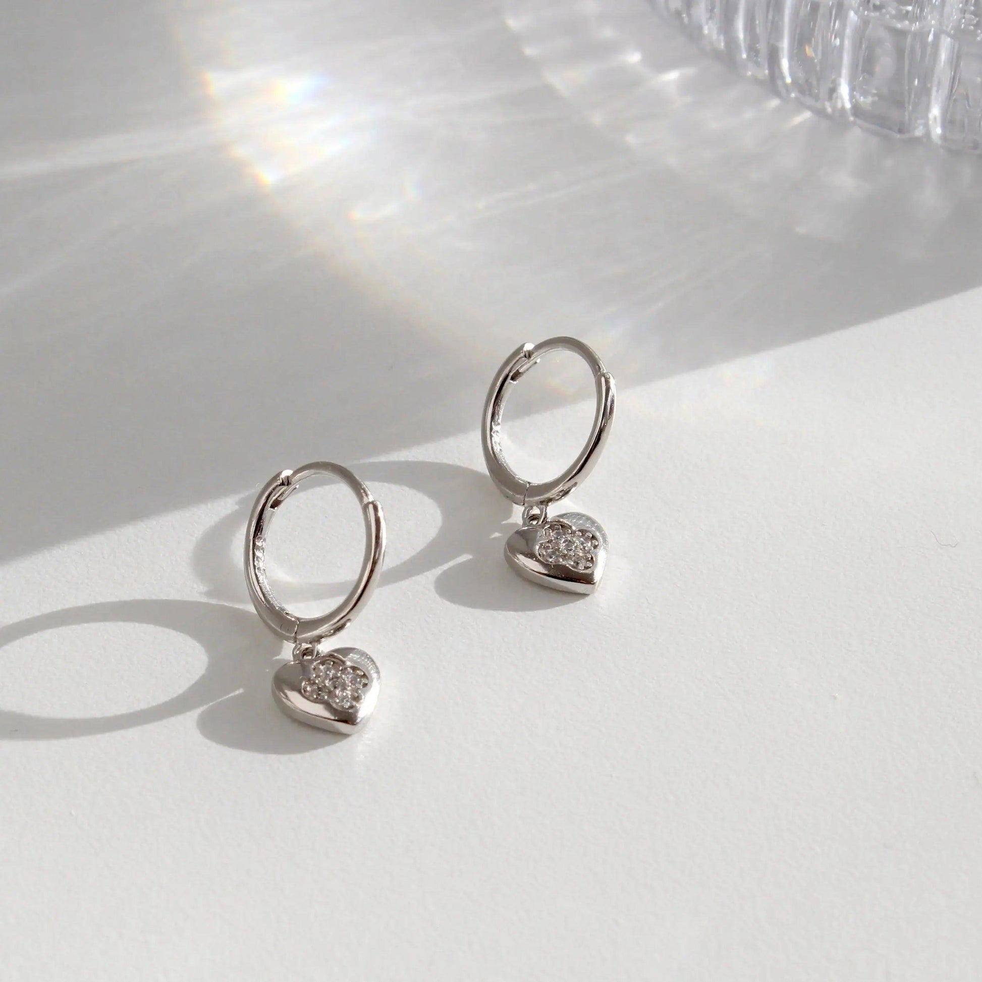 Orecchini a cerchio a forma di cuore, orecchini a forma di cuore in argento 925 per donna, piercing all'elica a forma di cuore in oro, orecchini a cartilagine, regalo di San Valentino Orecchini a cerchio a forma di cuore, orecchini a forma di cuore in argento 925 per donna, piercing all'elica a forma di cuore in oro, orecchini a cartilagine, regalo di San Valentino
