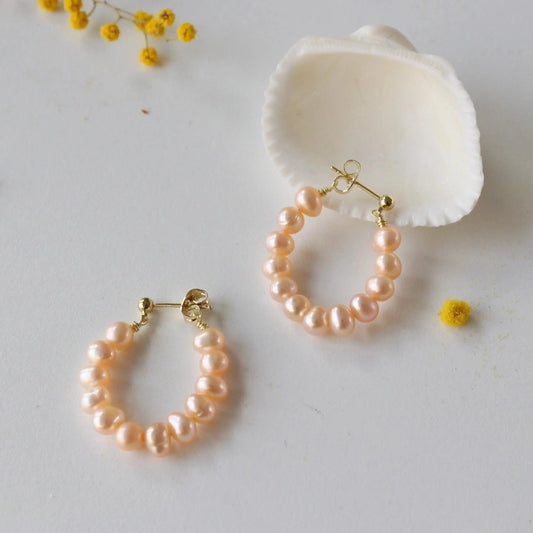 Oranger Wassertropf aus Perlen JK Jewelry & Accessories