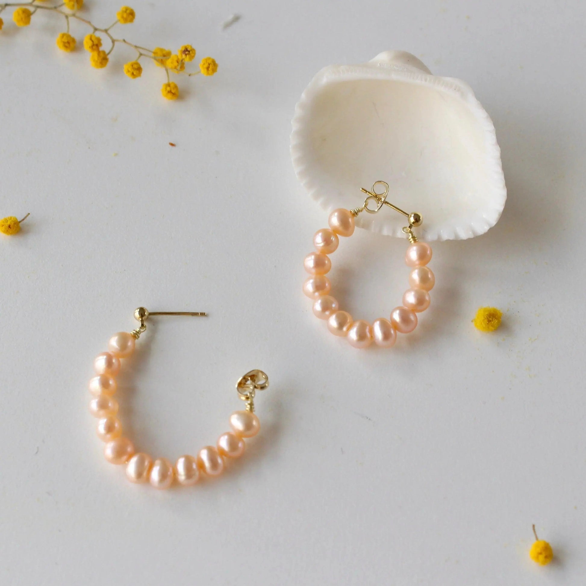 Oranger Wassertropf aus Perlen JK Jewelry & Accessories