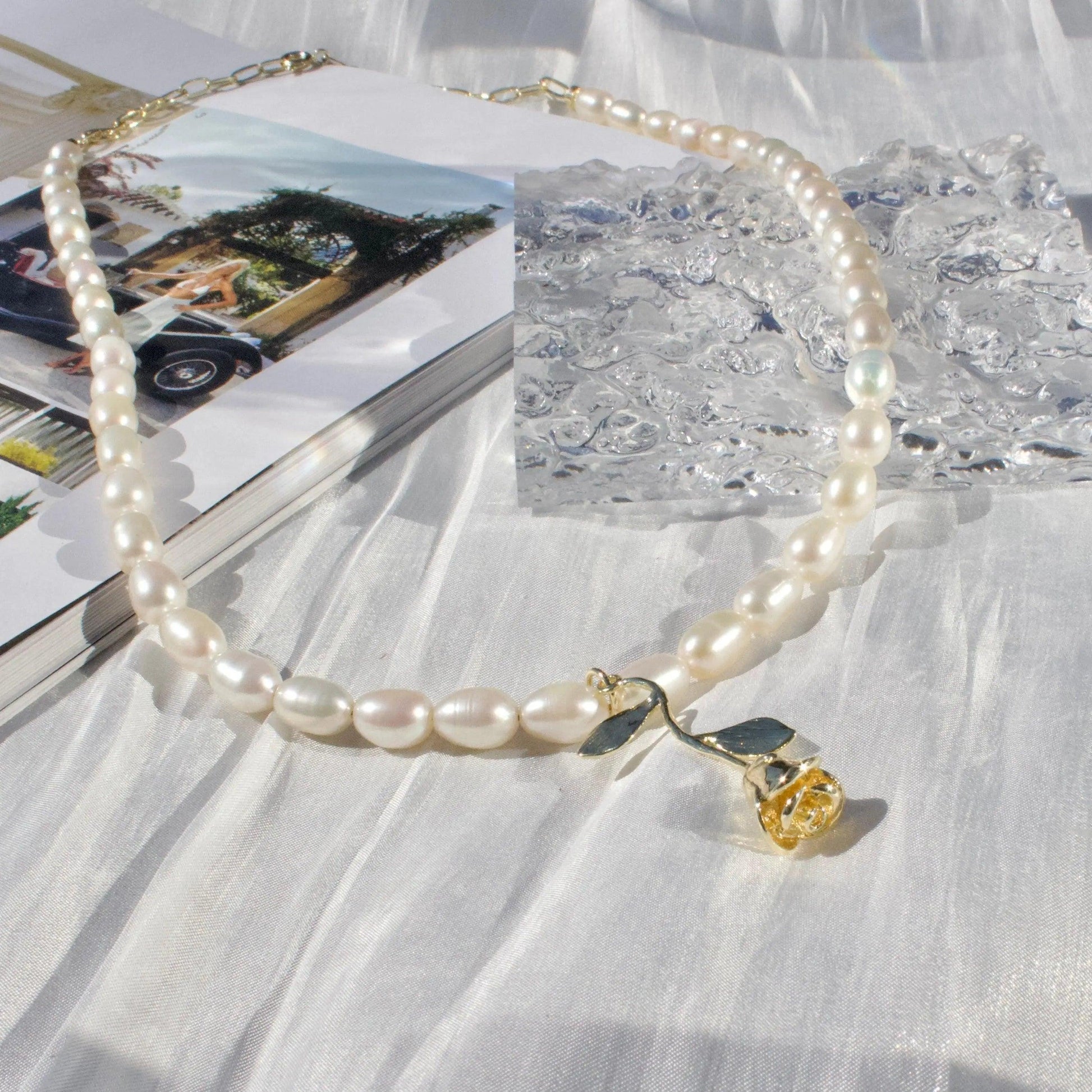 Rose & Perlenkette Schmuck Online ¦ JK Jewelry & Accessories