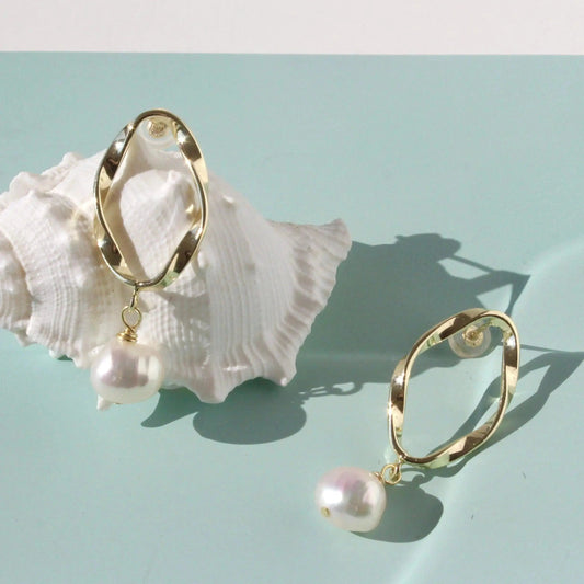 Twist Ovaler Ring mit Barockperle JK Jewelry & Accessories