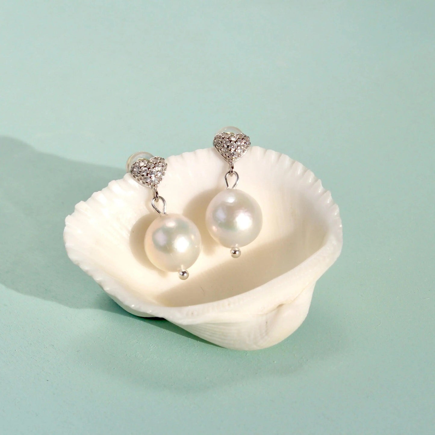 Zirkonia Herz mit Perle JK Jewelry & Accessories